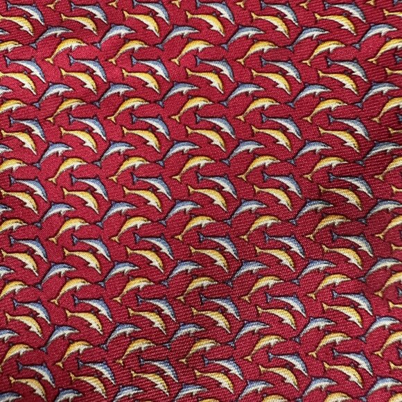 Brooks Brothers Makers Men Tie Silk Made in USA Printed in Italy W 3 7/8 L 59.5 - Picture 9 of 9